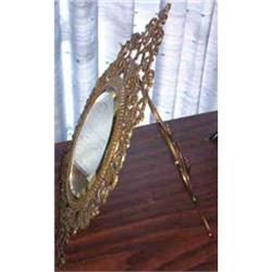 Mirror. Victorian Brass. Standing #942308