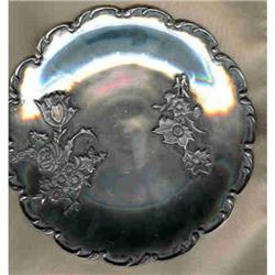 Art Nouveau Plate A.D Silver.  #942309