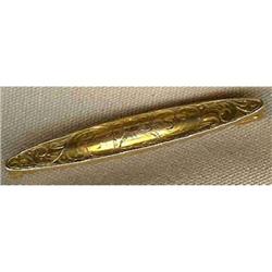 14k Victorian Bar Pin. #942314