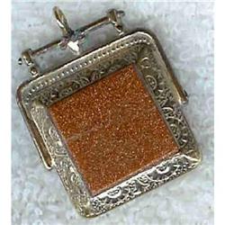 Fob. Victorian. Blood stone, Goldstone. #942318