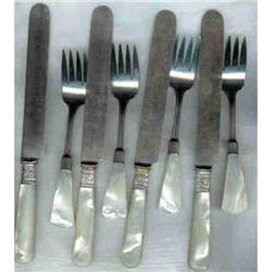 Pearl Handled Knives and Forks. #942333