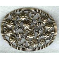 Symmetalic Pin 14k and Sterling.Arts and Crafts #942334