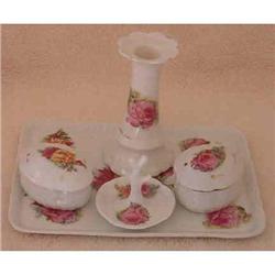 Vanity Set. Porcelain. Circa 1930 #942358