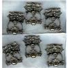 Image 1 : Art Nouveau Drawer Pulls (6) Silver Plate #942364