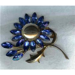 Deco Pin. Sterling. Gold Wash, (Vermeil) #942370