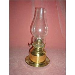 Oil Lamp. English . Solid Brass #942412