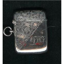 Match Safe. Sterling. Birmingham 1906. #942442