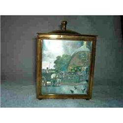 Tea Caddy. Victorian. Brass. #942445