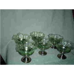 Dessert dishes. (6)Sterling and Depression  #942459