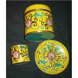 Smoking Set. Cloissone Circa 1930 #942498