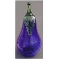 Crackle Glass Cobalt Pear #942538