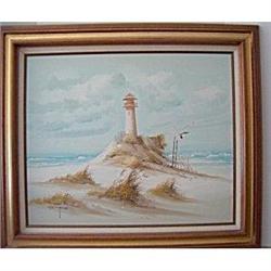 Lighthouse on the Dunes by Thomp???- oil on #942598