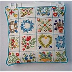 Embroidery Sampler Pillow #942610
