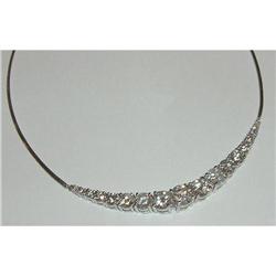 10 carat large DIAMOND NECKLACE graduated #942679