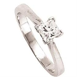1.25 carat PRINCESS CUT diamond solitaire ring  #942680
