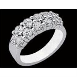 2 carat DIAMOND WEDDING BAND RING platinum #942706
