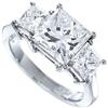 Image 1 : 2.5 carat G SI1 PRINCESS CUT diamonds ring #942711