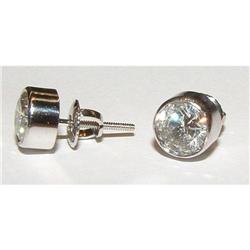 2 carats ROUND DIAMOND STUDS EARRINGS stud #942722