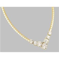 Diamonds 8.58 ct large DIAMOND necklace pendant #942723