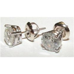 2 carats ROUND DIAMOND STUDS EARRINGS stud #942729