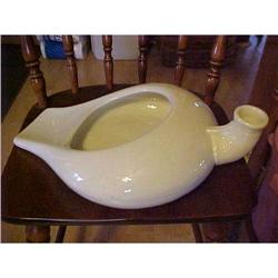 Ironstone Bed Pan, signed  G.C. & R. Co. #942760