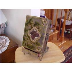 Photo Album, green Velvet cover w/ mirror #942766