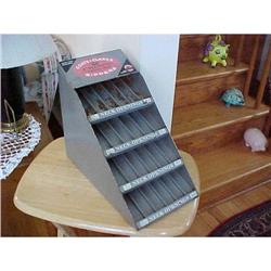 Advertising counter zipper display tin,signed #942771