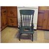 Image 1 : Potty Chair, oak pressed  design back,green #942778