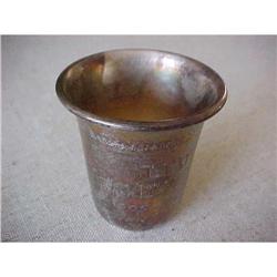 Sterling Hebrew Cup, embossed with symbols #942796