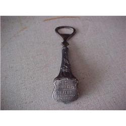 Bottle Opener, Pewter Handle; Adv. on bottom of #942803