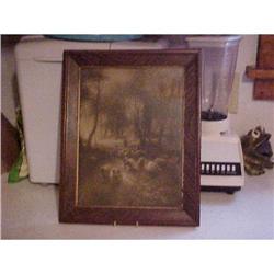 Picture; man herding sheep down a country  #942827