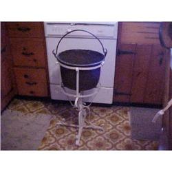 Wrought Iron Planter & Brass Pail Container #942829