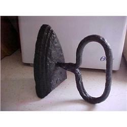 Door  stop cast iron flat iron, w/ carrying #942839