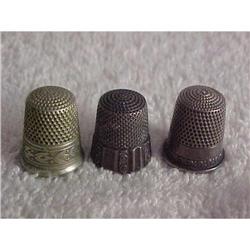 Thimbles; 3 Pcs. ,embossed #942884