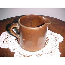 Pottery, Bennington Brown Milk Pitcher #942898
