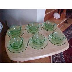 Dep. glass, cream soup bowls & Plates. #942968