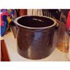 Image 1 : Crock,1 Gal,embossed  with name,brown glaze #943006