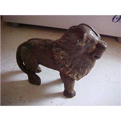 Bank, Cast Iron Lion; #943041