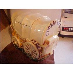 McCoy Cookie Jar, covered wagon, signed #943048