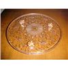 Image 1 : Cake Plate, Footed, Pink Depression #943066