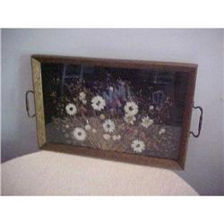 Tray, Beverage,Brass, Felt Backing #943128
