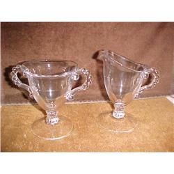 Candlewick Sugar/creamer set,stenmed #943132