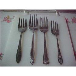 Salad Forks; 2 Wm. Rogers;1847; 1 Wallace  #943168