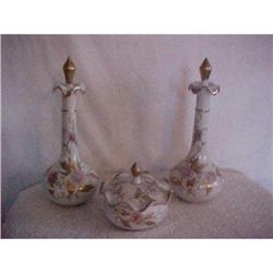 3 Pc. Dresser Set; Powder Box & 2 Cologne #943211