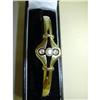 Image 1 : 19TH CENTURY GOLD BANGLE W/ DIAMONDS & PEARL #951281