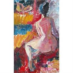 "Back" oil in impressionism style. #951378