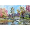 Image 1 : "Sokolniki. April" oil in impressionism style. #951388