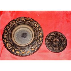 CHINESE BLACK JADE INSTONE OF MING DYNASTY #951400
