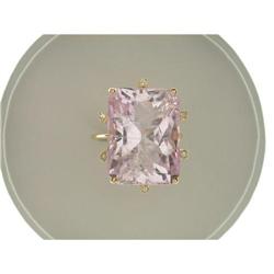 14K GOLD RING KUNZITE 20 CARATS!! #951462