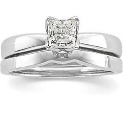  PRINCESS CUT DIAMOND ENGAGEMENT RING .25 CTS! #951463